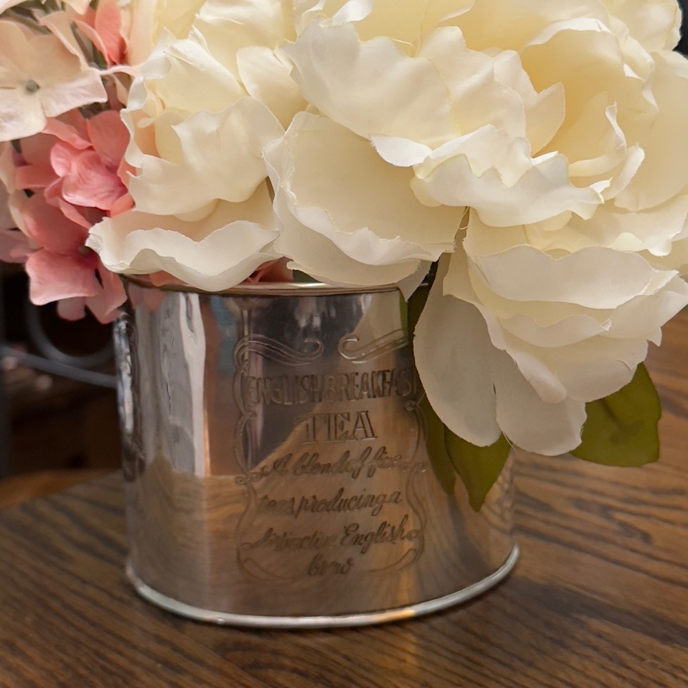 Vintage Silver Plated Tea Canister